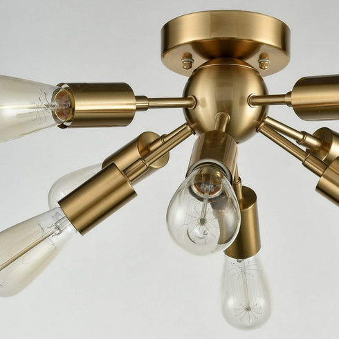 Sputnik Chandelier with 8 Socket Flush Mount Ceiling Light